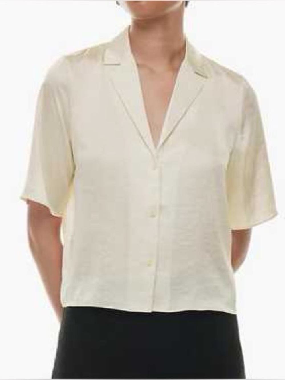 Aritzia Beso Satin Shirt Small